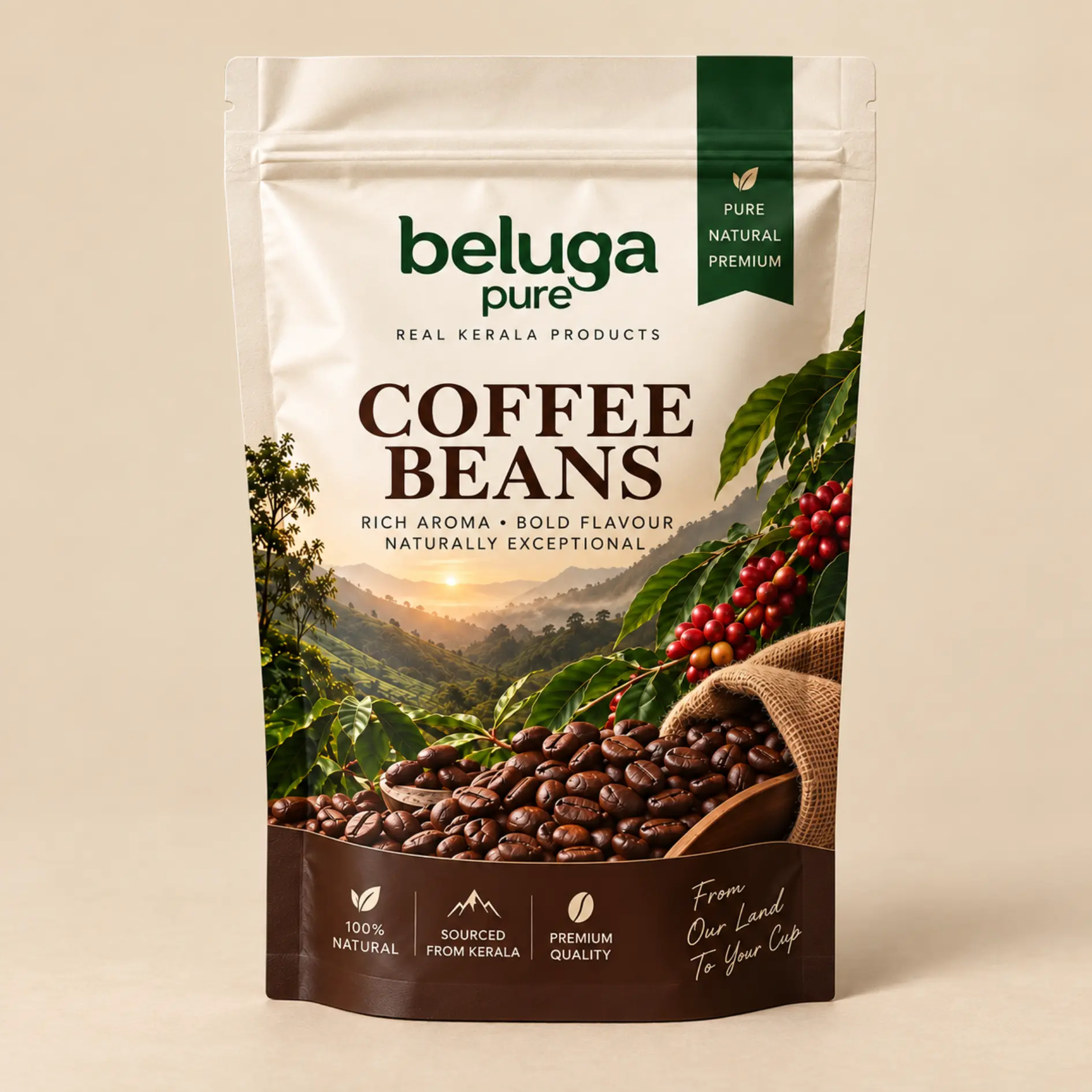 Beluga Pure Wayanad Coffee Beans